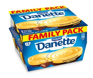 danette vanille-choco 4x125g