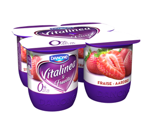 vitalinea danone 4x125g aardbeien