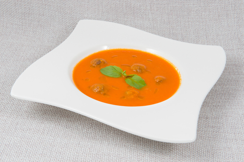 tomatenroomsoep met balletjes
